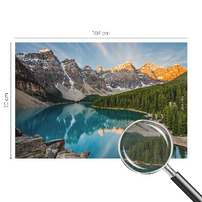 Papel de parede autocolante para quarto Reflexo da montanha