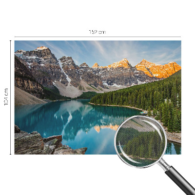 Papel de parede autocolante para quarto Reflexo da montanha