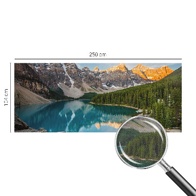 Papel de parede autocolante para quarto Reflexo da montanha