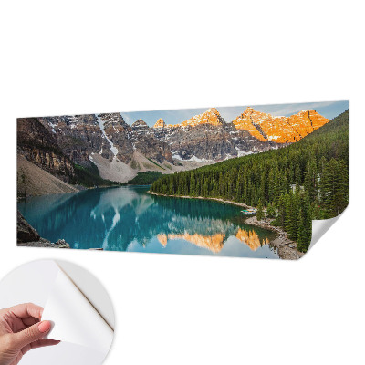 Papel de parede autocolante para quarto Reflexo da montanha