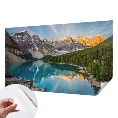 Papel de parede autocolante para quarto Reflexo da montanha