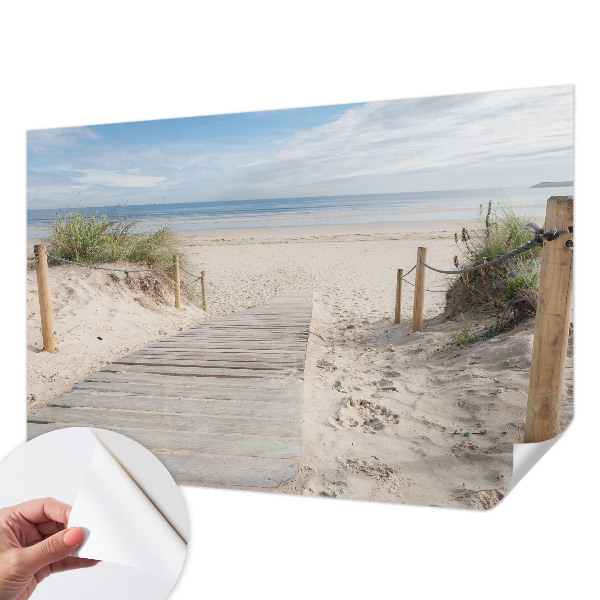 Autocolante de parede fotográfico Passarela de madeira