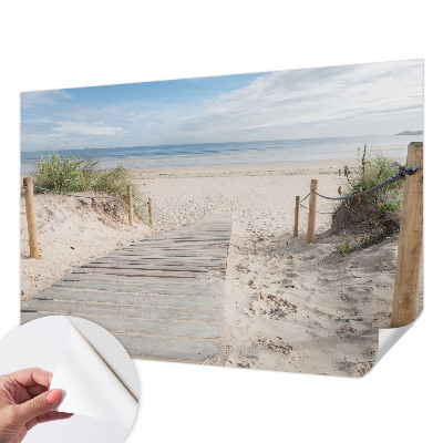 Autocolante de parede fotográfico Passarela de madeira