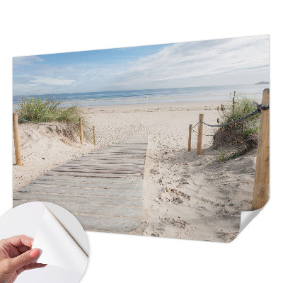 Autocolante de parede fotográfico Passarela de madeira