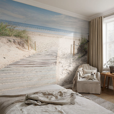 Autocolante de parede fotográfico Passarela de madeira