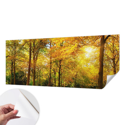 Papel de parede para criança Folhas douradas