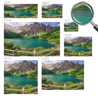 Papel de parede infantil com estampa de paisagem montanhosa