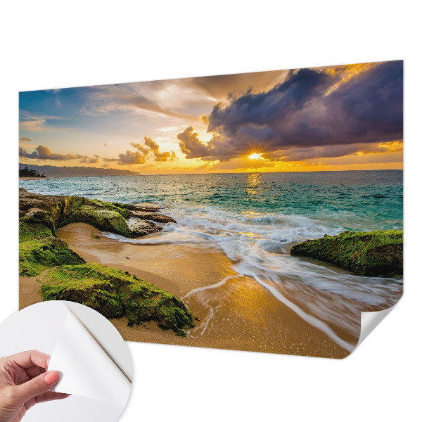 Papel de parede autocolante para quarto Harmonia marítima