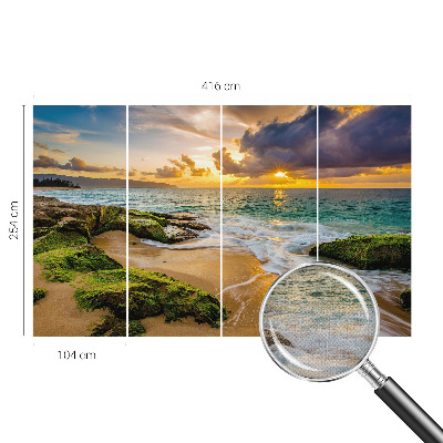 Papel de parede autocolante para quarto Harmonia marítima