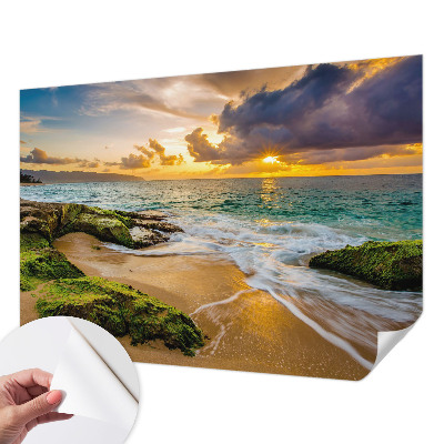 Papel de parede autocolante para quarto Harmonia marítima