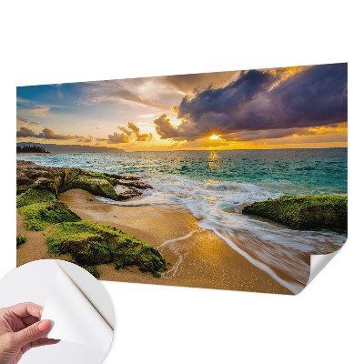 Papel de parede autocolante para quarto Harmonia marítima