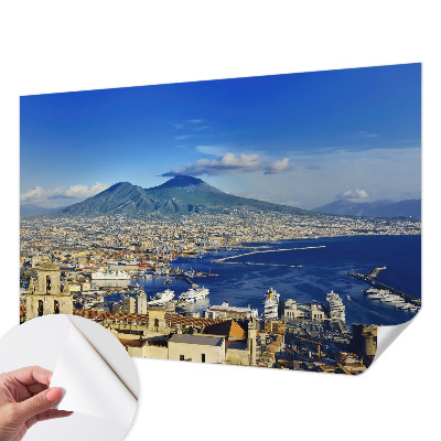 Papel de parede infantil com painel panorâmico com tema de praia