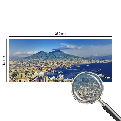 Papel de parede infantil com painel panorâmico com tema de praia
