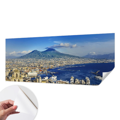 Papel de parede infantil com painel panorâmico com tema de praia