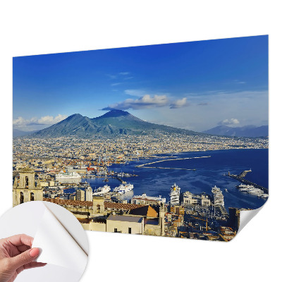 Papel de parede infantil com painel panorâmico com tema de praia