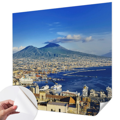 Papel de parede infantil com painel panorâmico com tema de praia