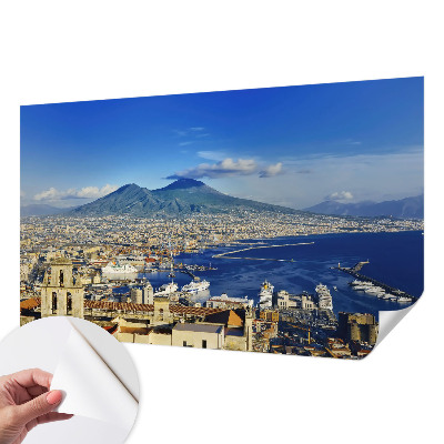 Papel de parede infantil com painel panorâmico com tema de praia