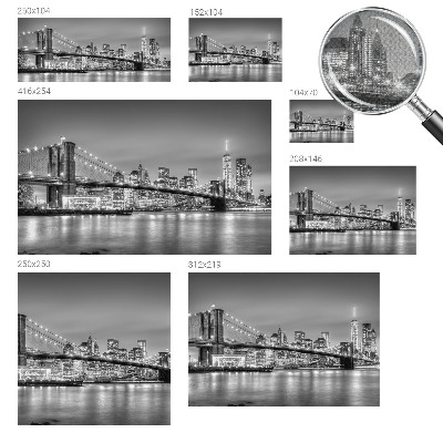 Papel de parede autocolante para sala A ponte da metrópole