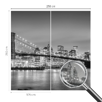 Papel de parede autocolante para sala A ponte da metrópole