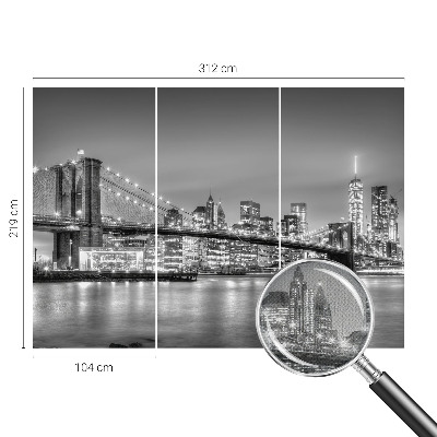 Papel de parede autocolante para sala A ponte da metrópole