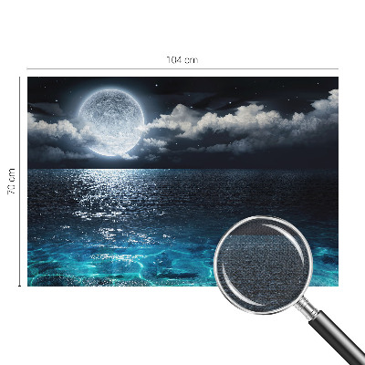 Papel de parede autocolante para quarto com estampa 'Mar Noturno' para decoração de parede