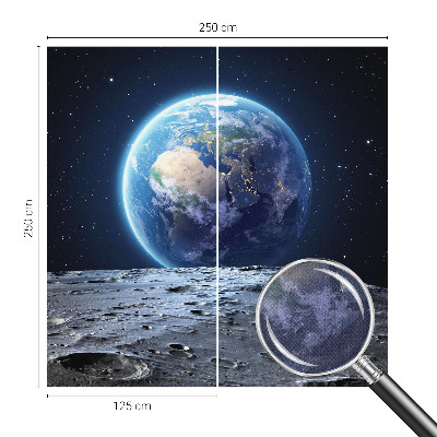 Autocolante de parede fotográfico com um panorama cósmico
