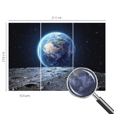 Autocolante de parede fotográfico com um panorama cósmico