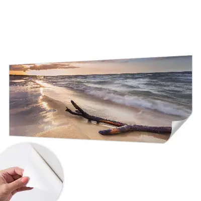 Papel de parede 3D com estampa Praia Oeste