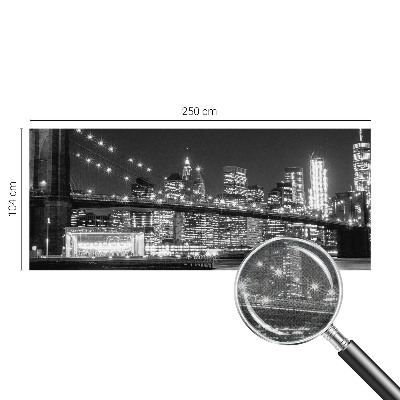 Papel de parede autocolante com estampa de panorama noturno