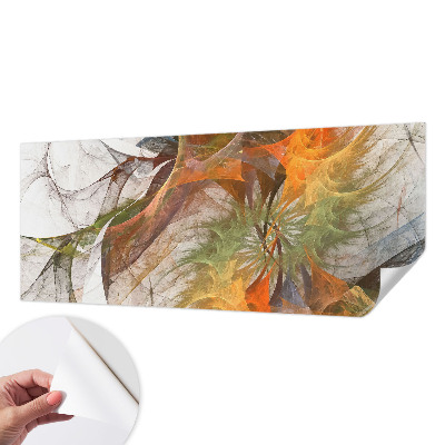 Papel de parede infantil com padrão de caleidoscópio abstrato