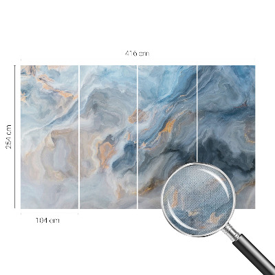 Papel de parede autocolante para sala com padrão de abstrações coloridas
