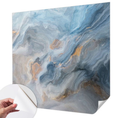 Papel de parede autocolante para sala com padrão de abstrações coloridas