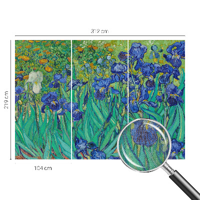 Autocolante de parede fotográfico com motivo Flores do jardim