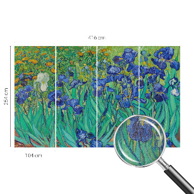 Autocolante de parede fotográfico com motivo Flores do jardim