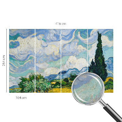 Papel de parede autocolante para quarto com estampa de nuvens expressivas