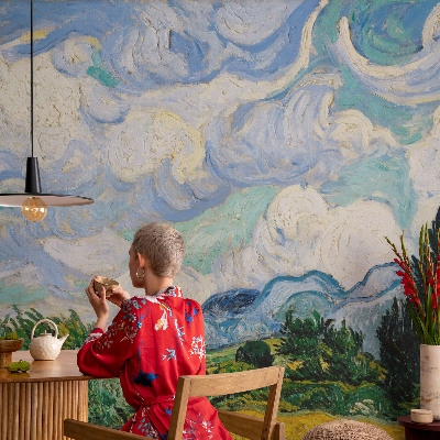 Papel de parede autocolante para quarto Nuvens expressivas