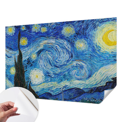 Papel de parede 3D com estampa de céu noturno