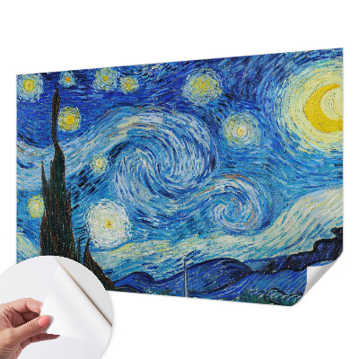 Papel de parede 3D com estampa de céu noturno