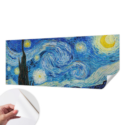 Papel de parede 3D com estampa de céu noturno