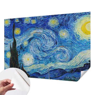 Papel de parede 3D com estampa de céu noturno