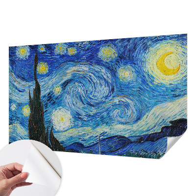 Papel de parede 3D com estampa de céu noturno