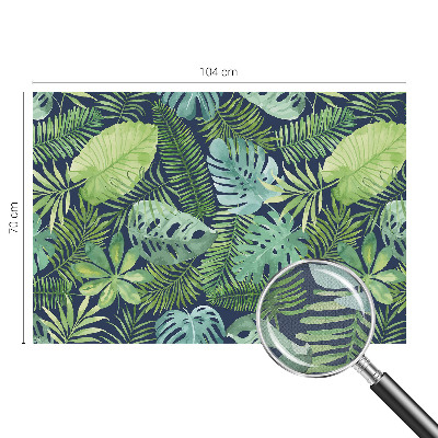 Papel de parede infantil Folhas tropicais