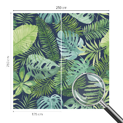 Papel de parede infantil Folhas tropicais