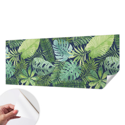 Papel de parede infantil Folhas tropicais