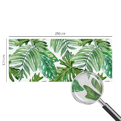 Papel de parede autocolante com estampa de folhas exóticas