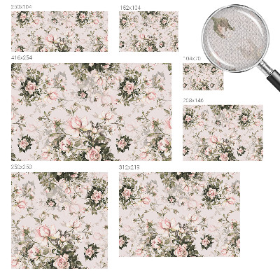 Papel de parede 3D com estampa floral