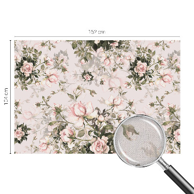 Papel de parede 3D com estampa floral