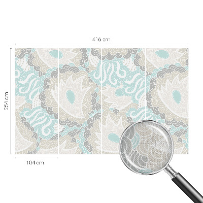 Papel de parede para criança com padrões abstratos