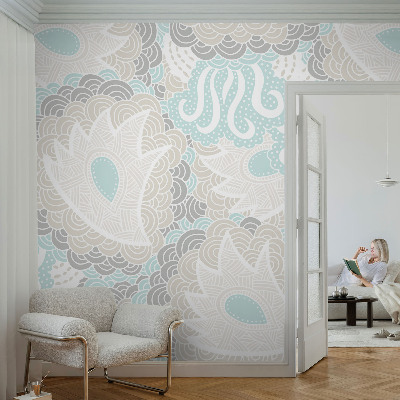 Papel de parede para criança com padrões abstratos