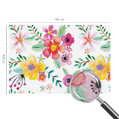 Papel de parede autocolante para quarto com estampa floral que transmite frescor
